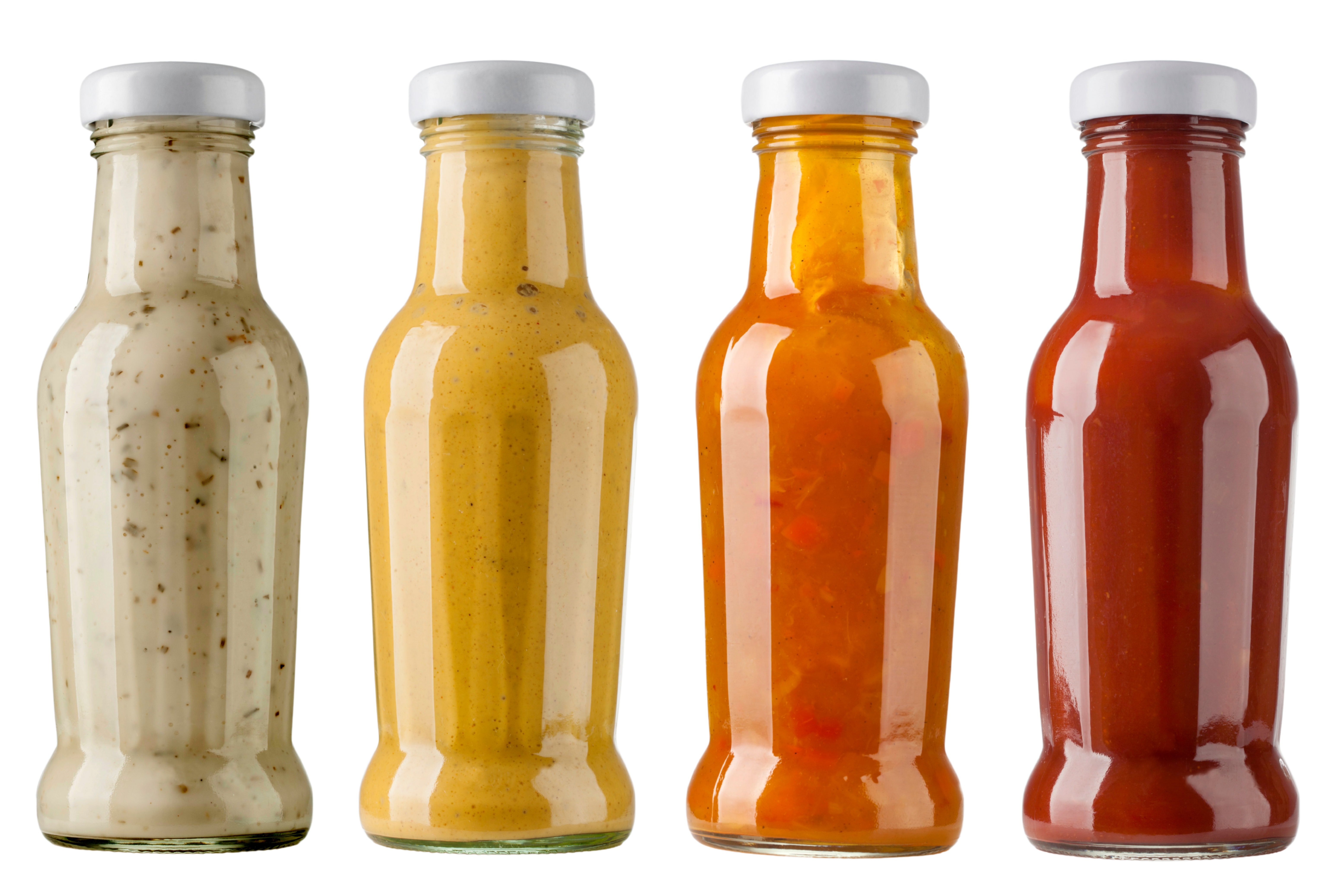 Mayonnaise, salad dressings, and emulsified sauces